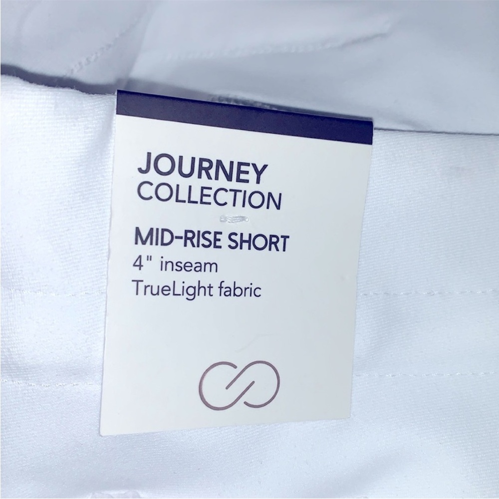 CALIA Shorts Journey Collection Mid-Rise 4” Inseam Pull On Size Medium White NWT - Picture 4 of 6